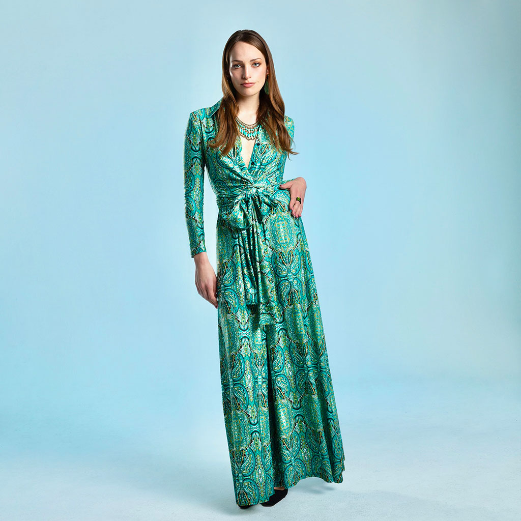 Sage Paisley Wide Leg Jumpsuit