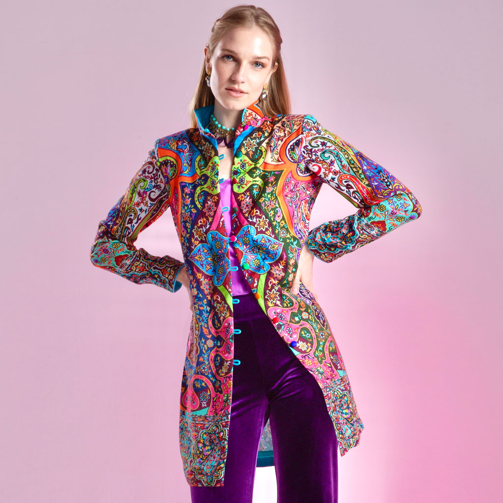 Tropical Paisley Shawl Carnival Jacket