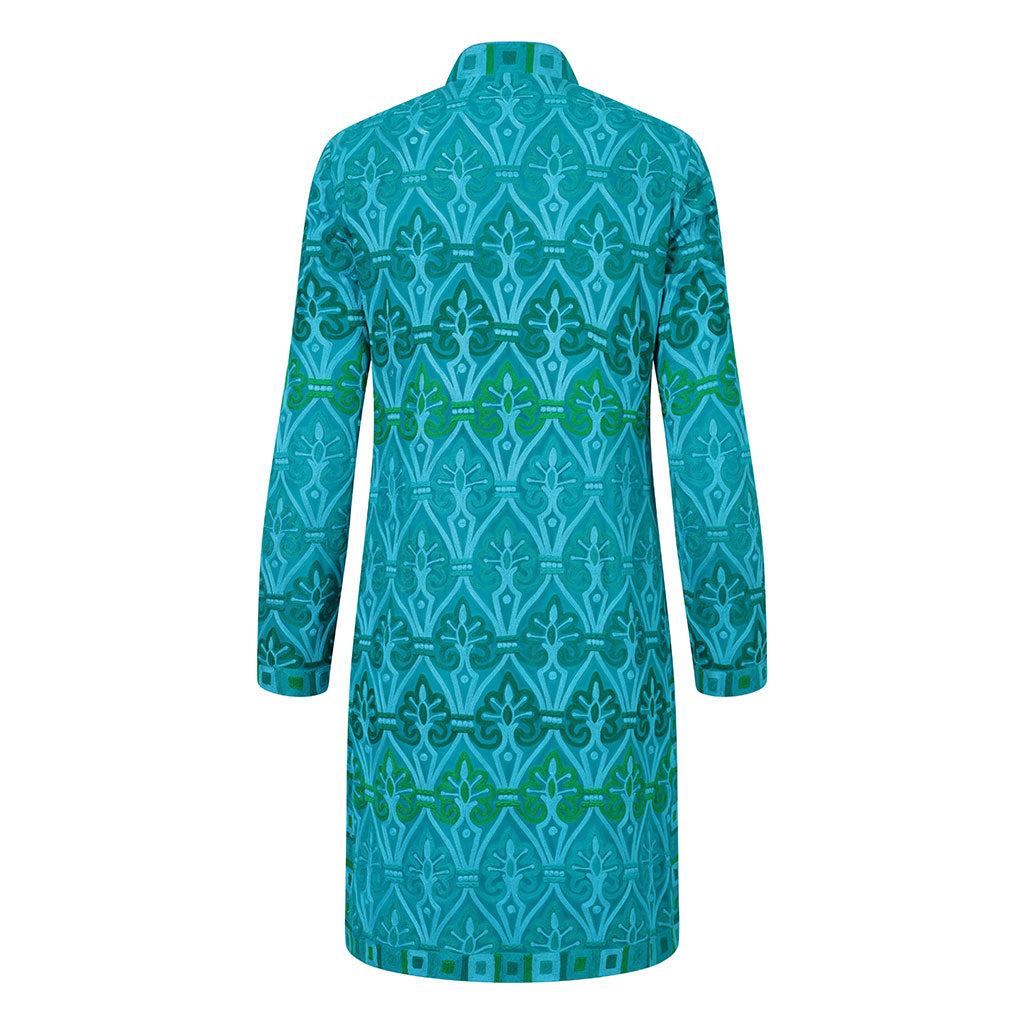 Turquoise Embroidered Mystique Jacket