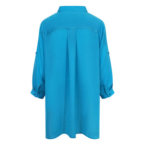 Turquoise Fritzi Oversized Shirt