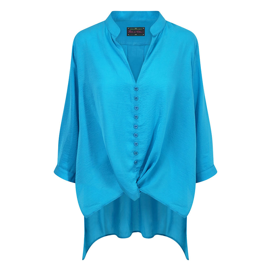 Turquoise Fritzi Oversized Shirt