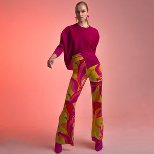 Tutti Frutti Wide Stretch Flare Trousers