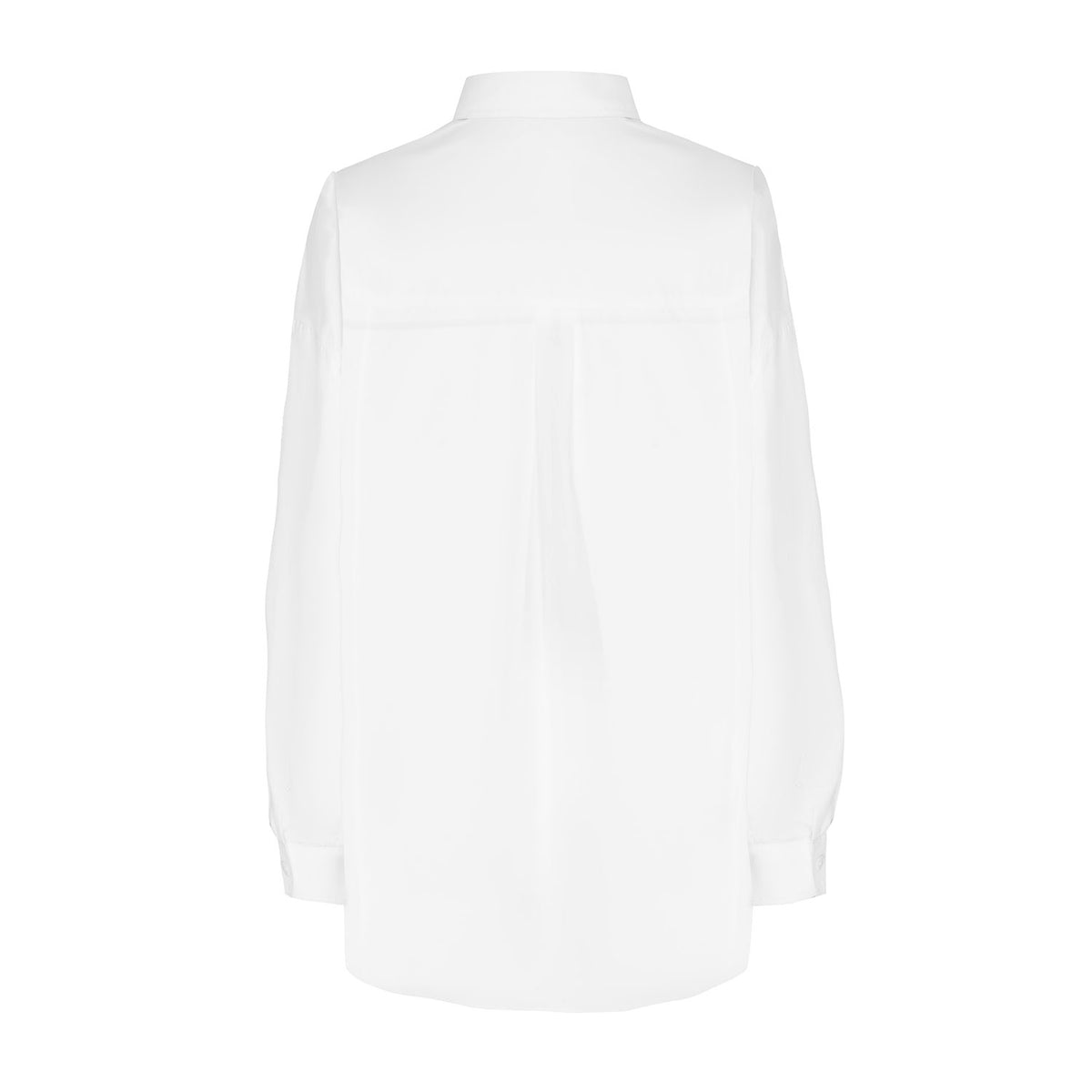 White Cotton Oversized Studio Shirt
