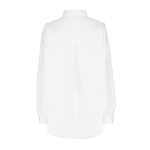 White Cotton Oversized Studio Shirt