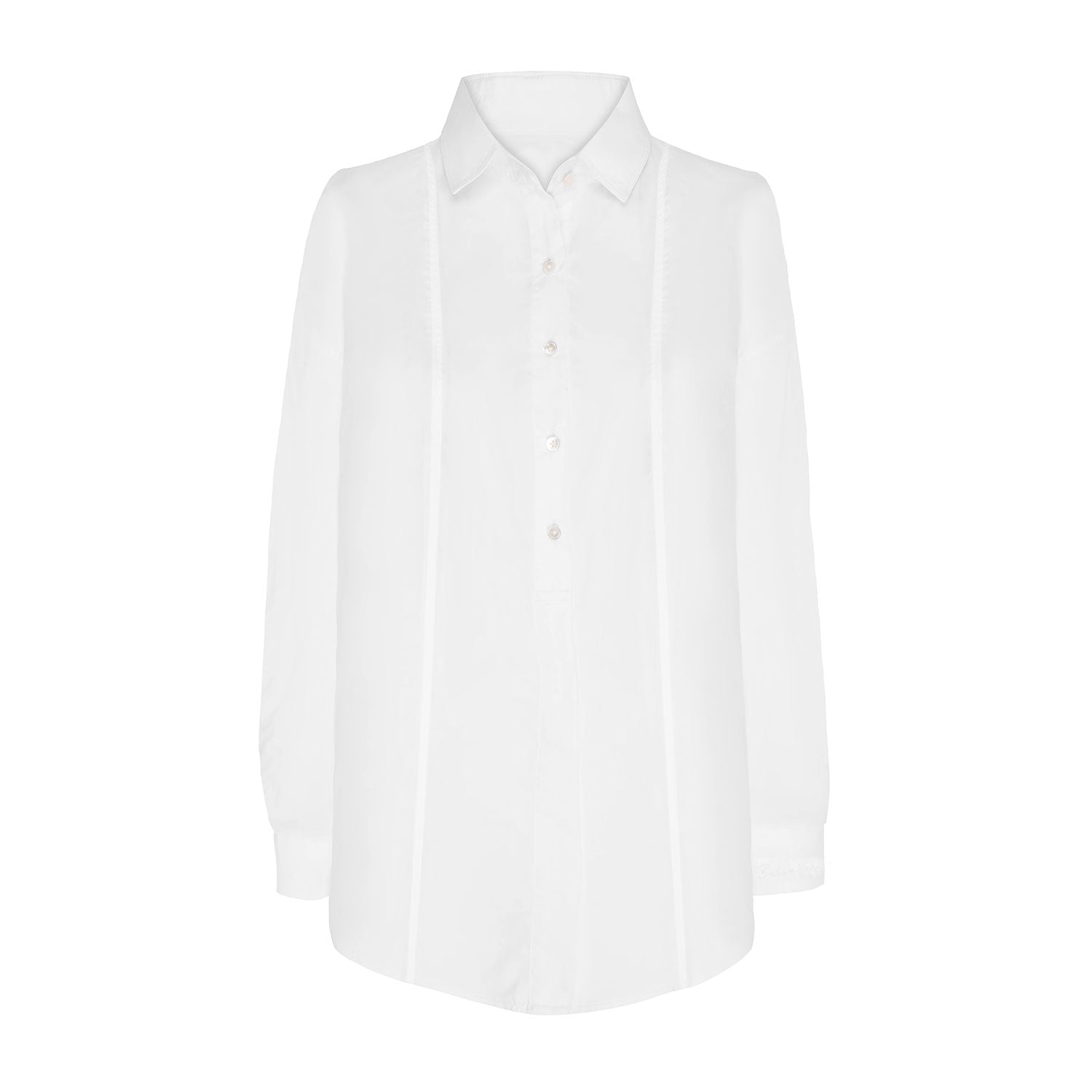 White Cotton Oversized Studio Shirt