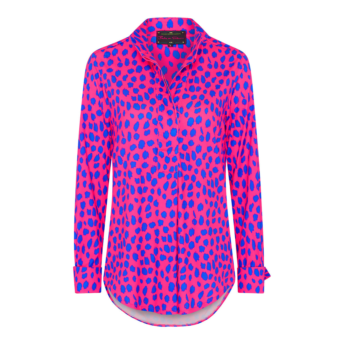 Wild Orchid Print Santorini Shirt