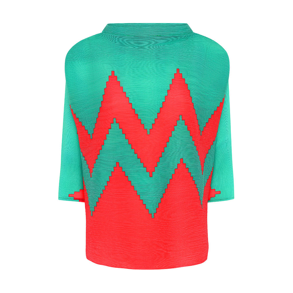 Green/Red Zig Zag Jumper