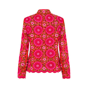Orange/Pink Embroidered Rosalie Jacket