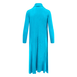 Turquoise Waterfall Crinkle Coat