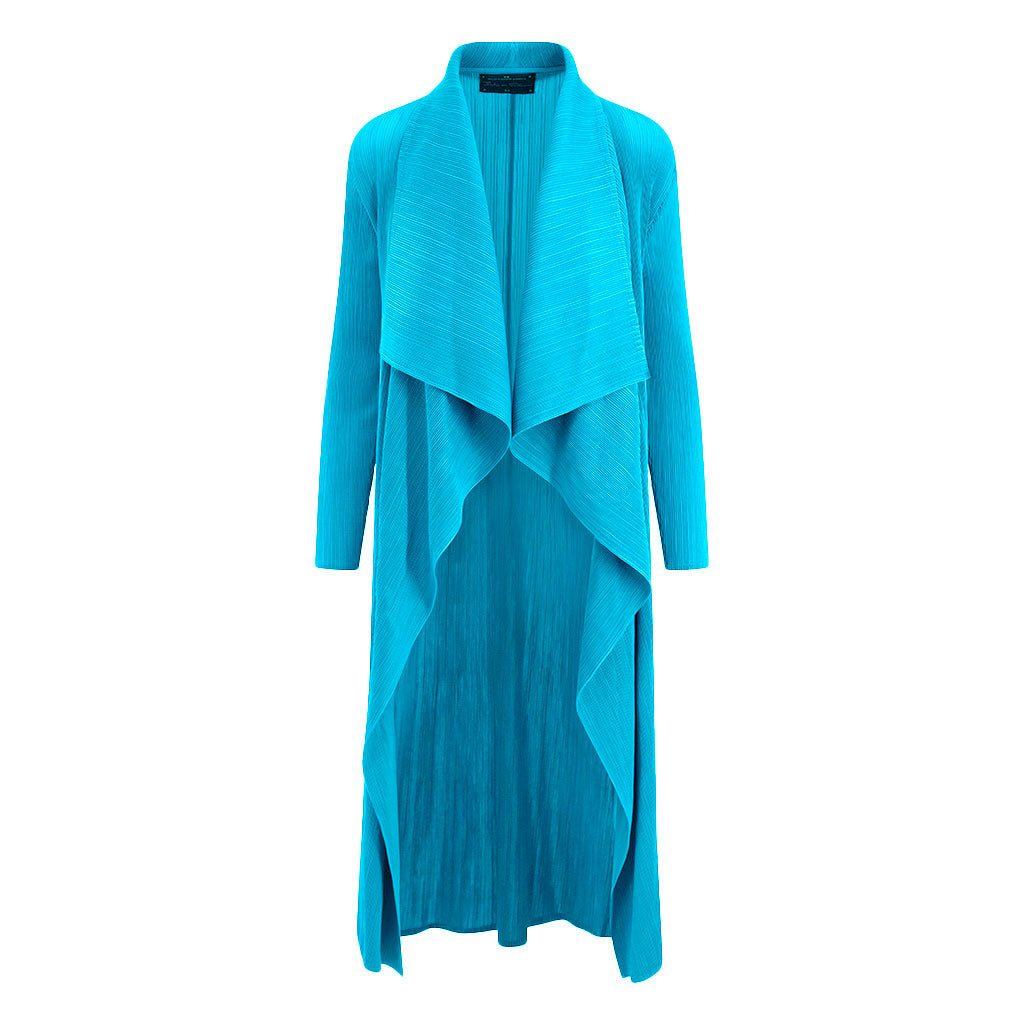 Turquoise Waterfall Crinkle Coat