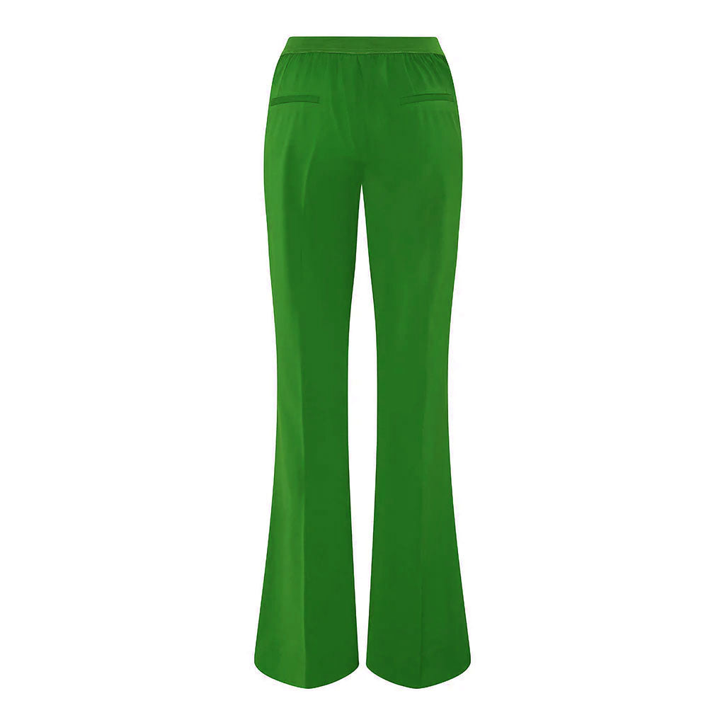 Green Flared Trousers