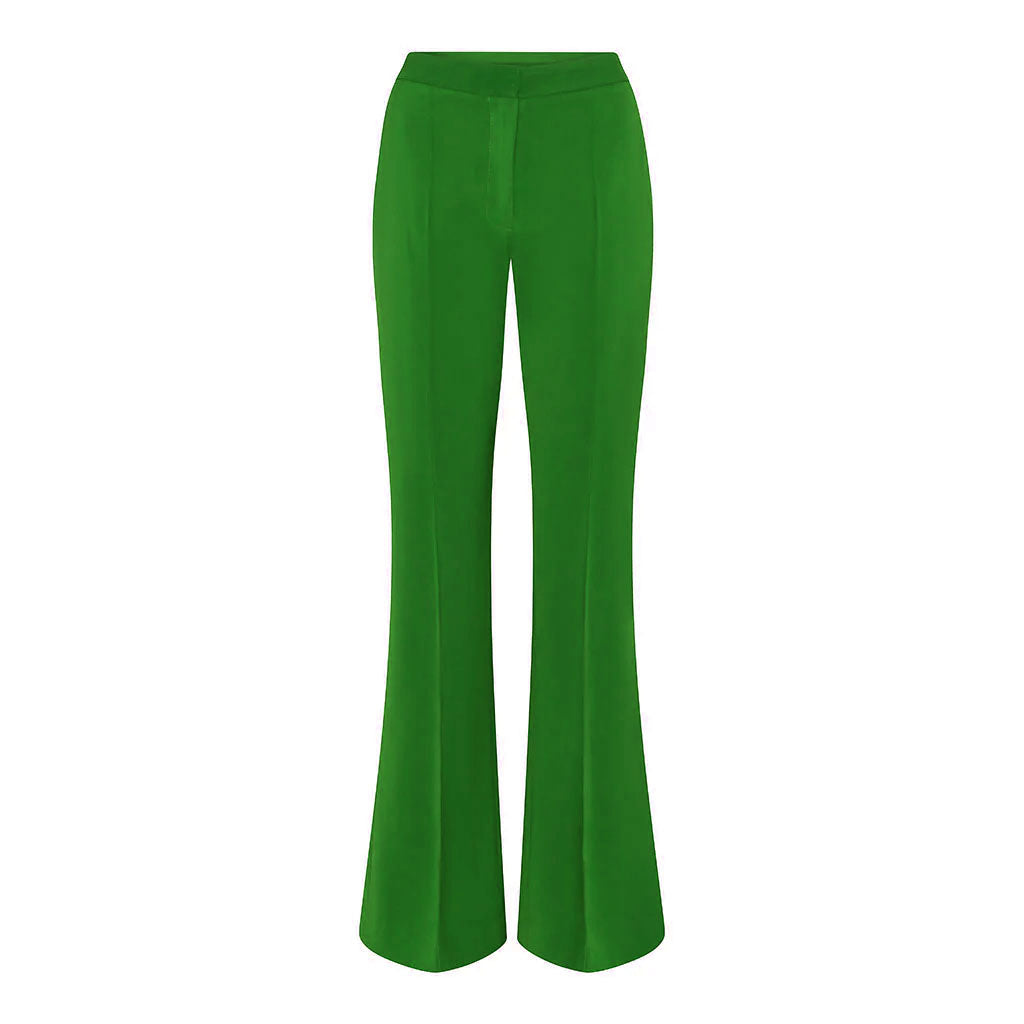 Green Flared Trousers