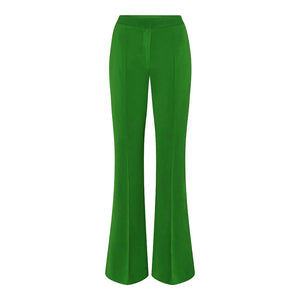 Green Flared Trousers