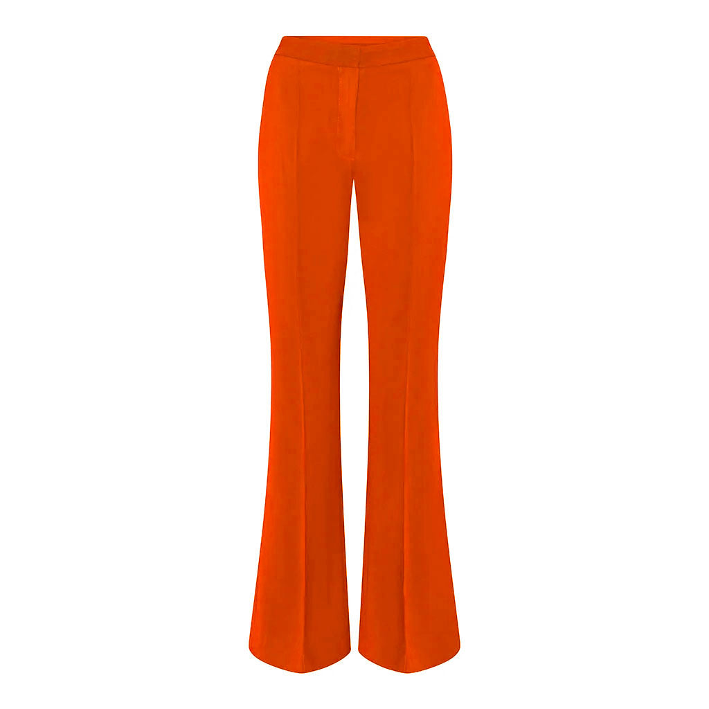 Orange Flared Trousers Beatrice von Tresckow Designs