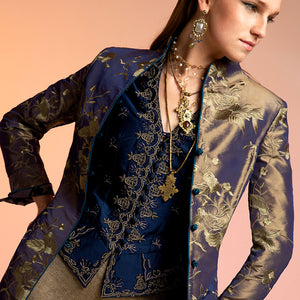 Bronze/Teal Embroidered Holden Jacket