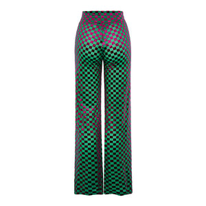 Harlequin Velvet Devore Flare Trousers