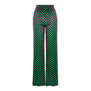 Harlequin Velvet Devore Flare Trousers